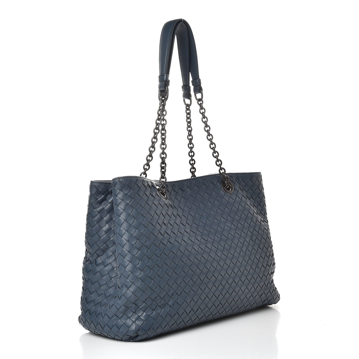 Nappa Intrecciato Medium Tote Denim