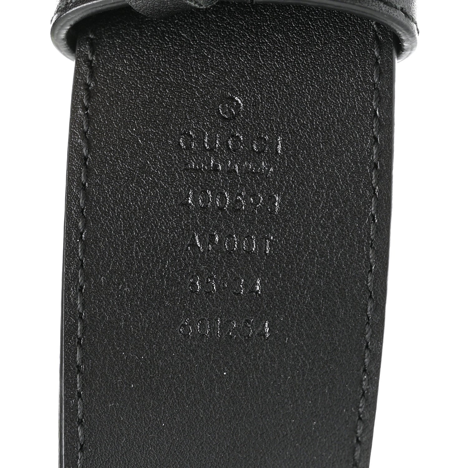 Gucci Calfskin Double G 40mm Belt 85 34 Black 3 of 3