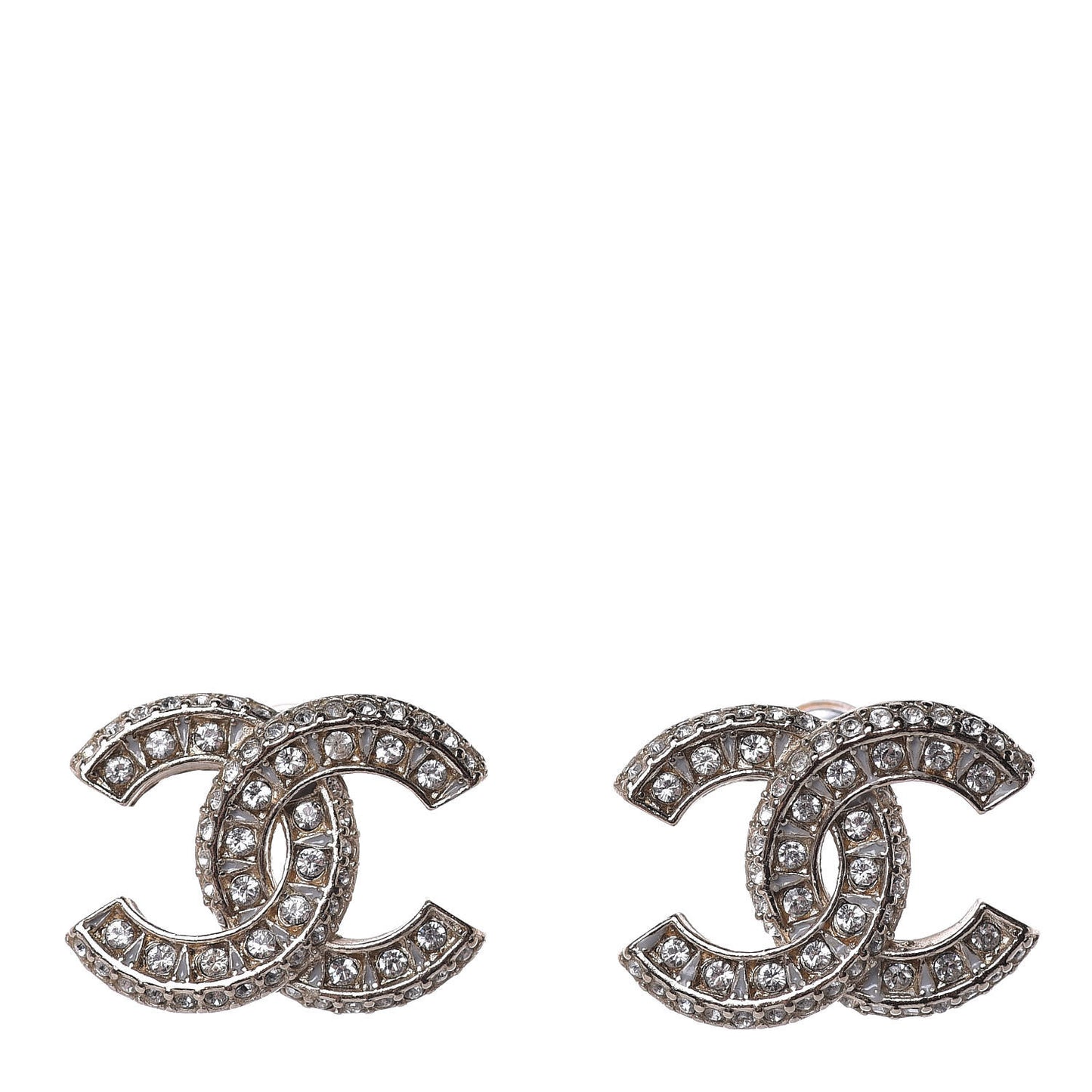 Crystal CC Earrings Gold