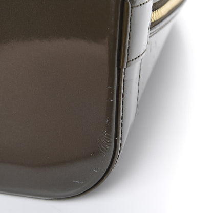 Louis Vuitton Vernis Alma GM Vert Bronze 14 of 21