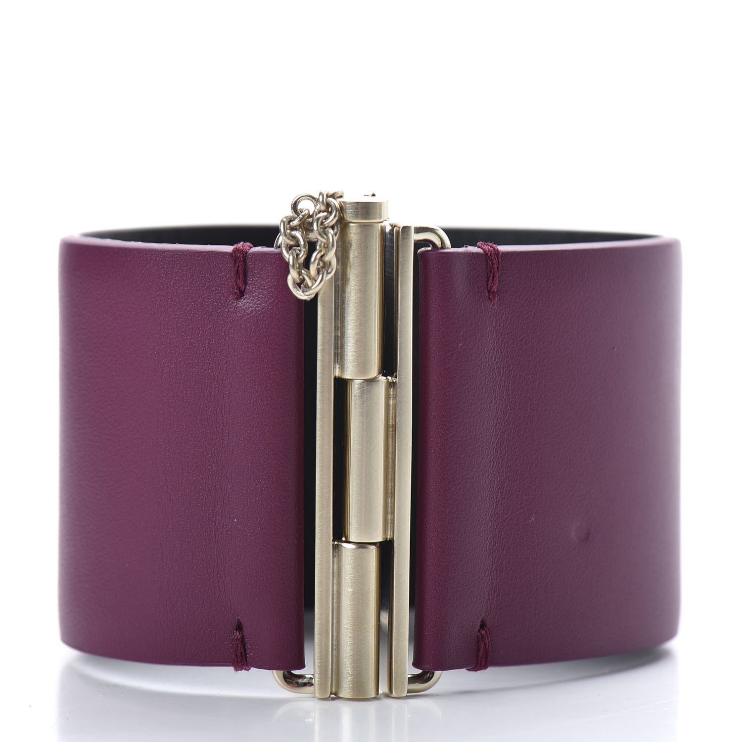 Chanel Calfskin CC Wide Cuff M Dark Pink 3 of 7
