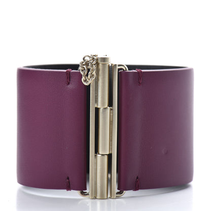 Chanel Calfskin CC Wide Cuff M Dark Pink 3 of 7