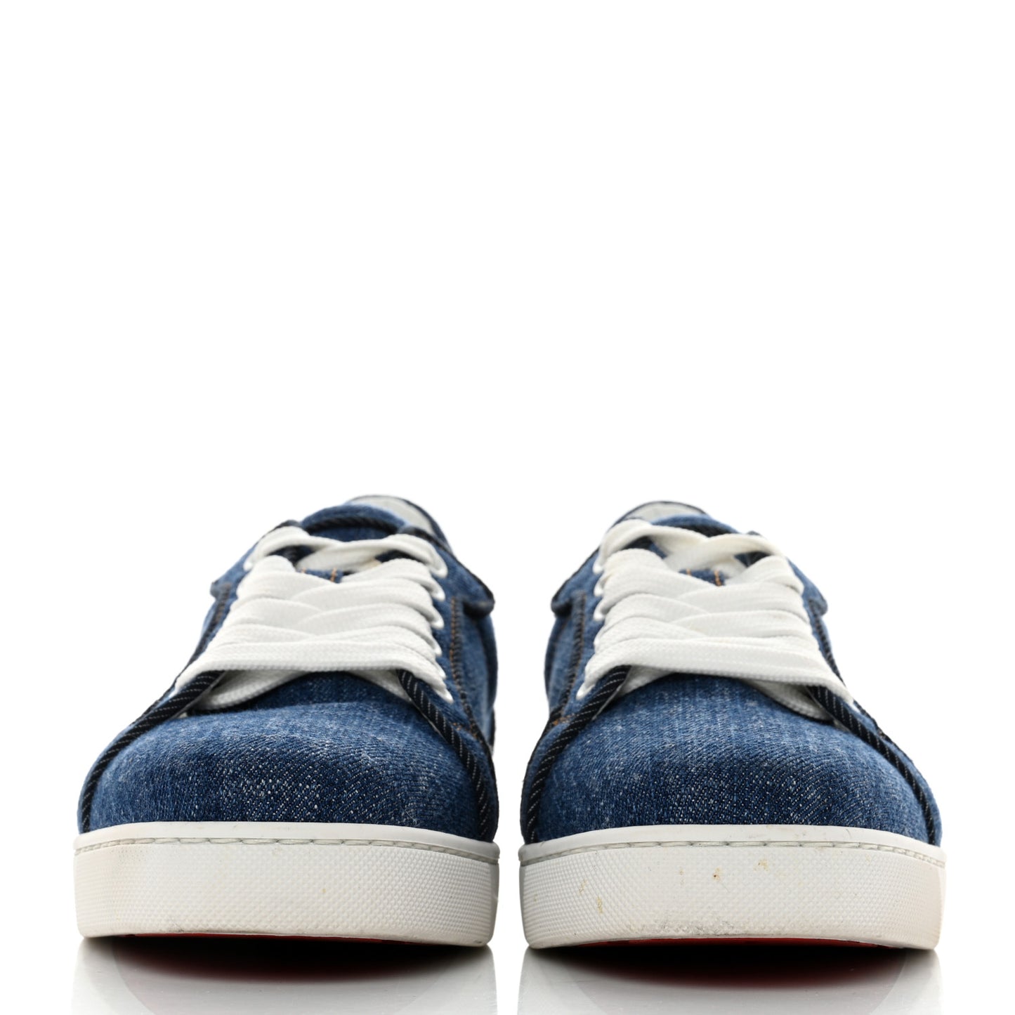 Miss Denim Elo Loubi Orlato Flat Sneakers 38.5 Denim