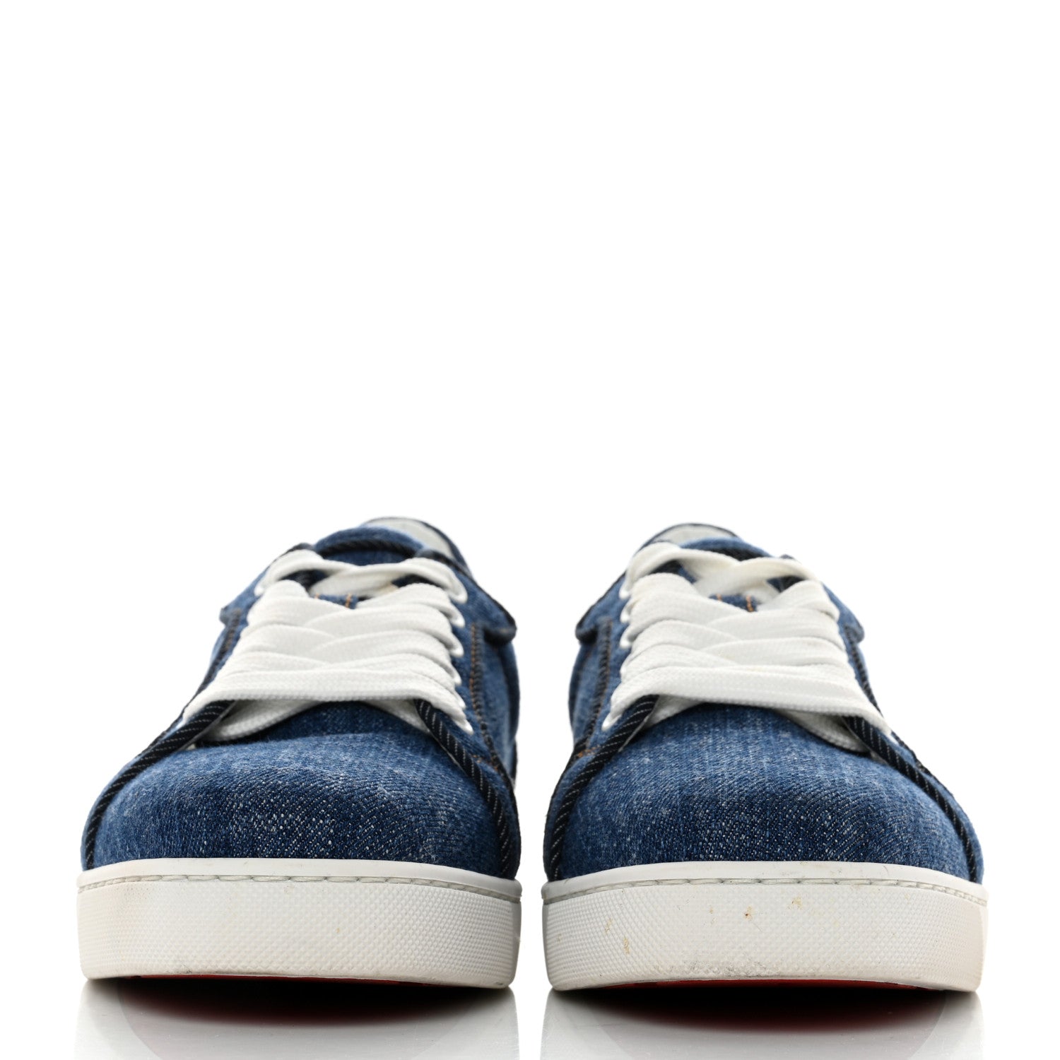 Christian Louboutin Miss Denim Elo Loubi Orlato Flat Sneakers 38.5 Denim 2 of 9