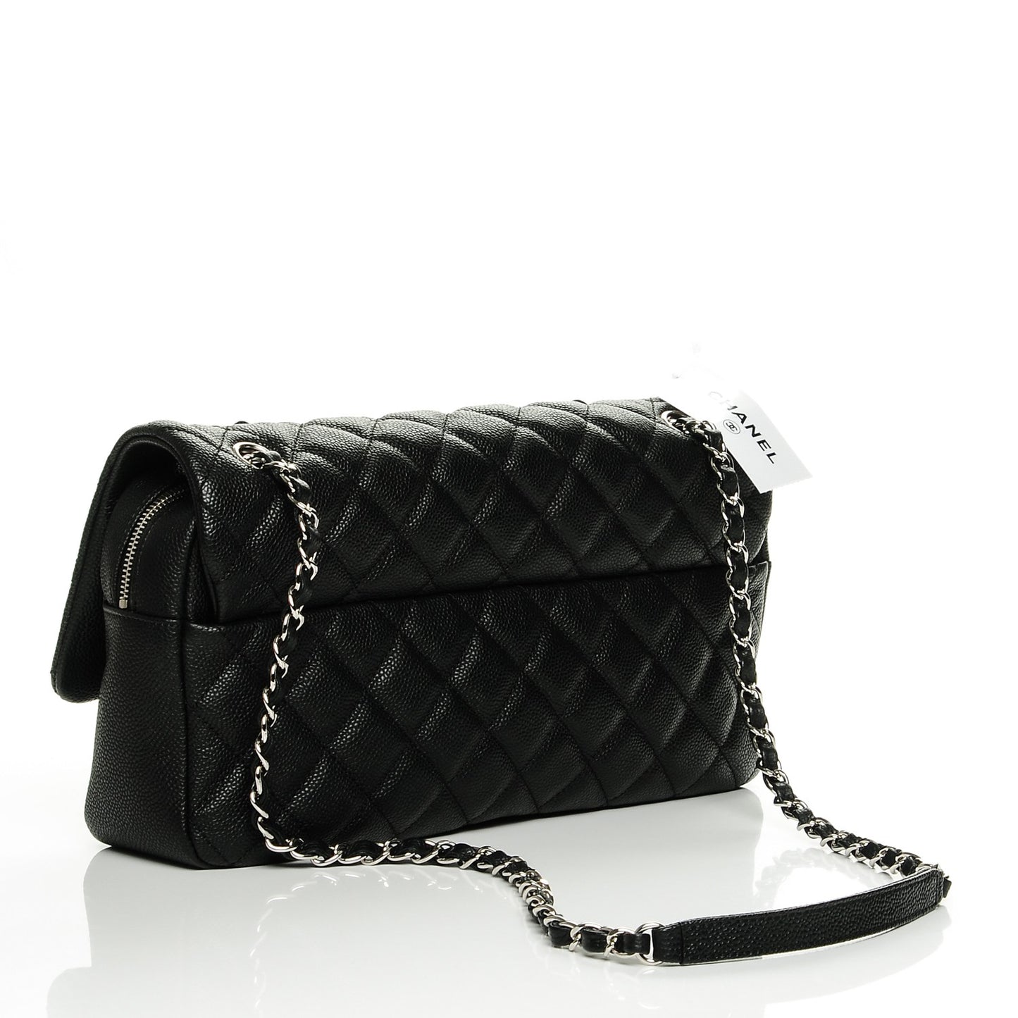 Caviar Quilted Jumbo Easy Flap Black
