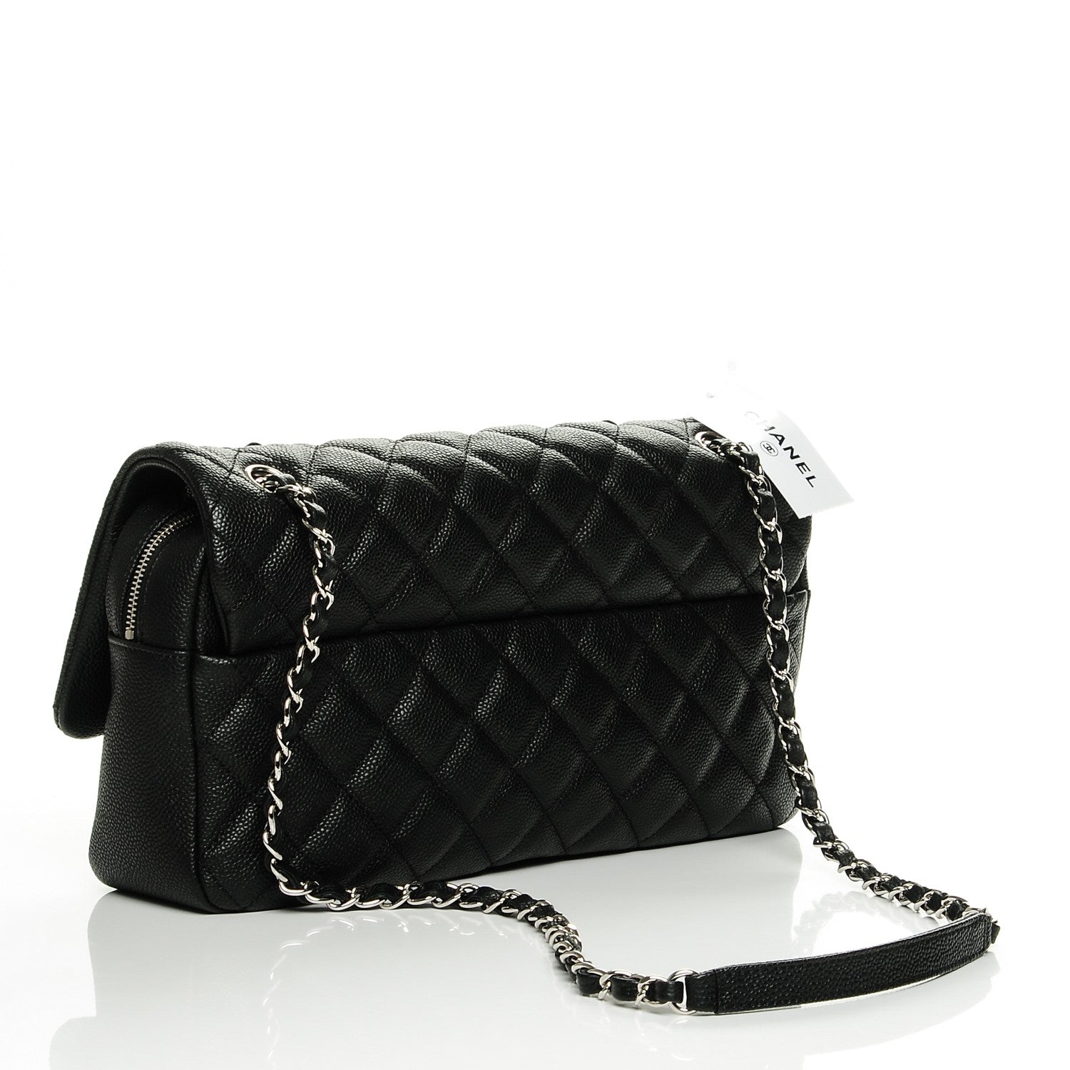 Chanel Caviar Quilted Jumbo Easy Flap Black 3 of 7