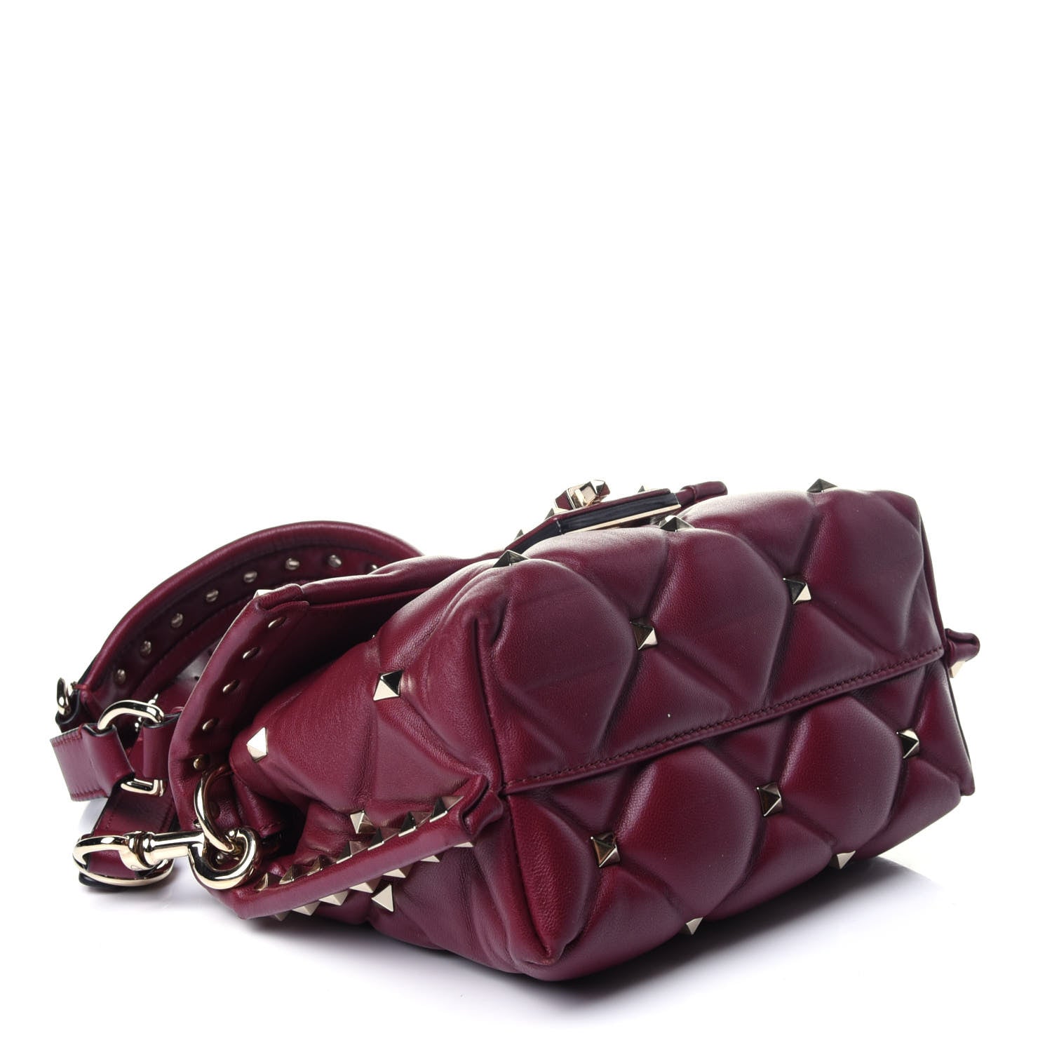 Valentino Garavani Nappa Mini Candystud Top Handle Bag Cerise 4 of 11