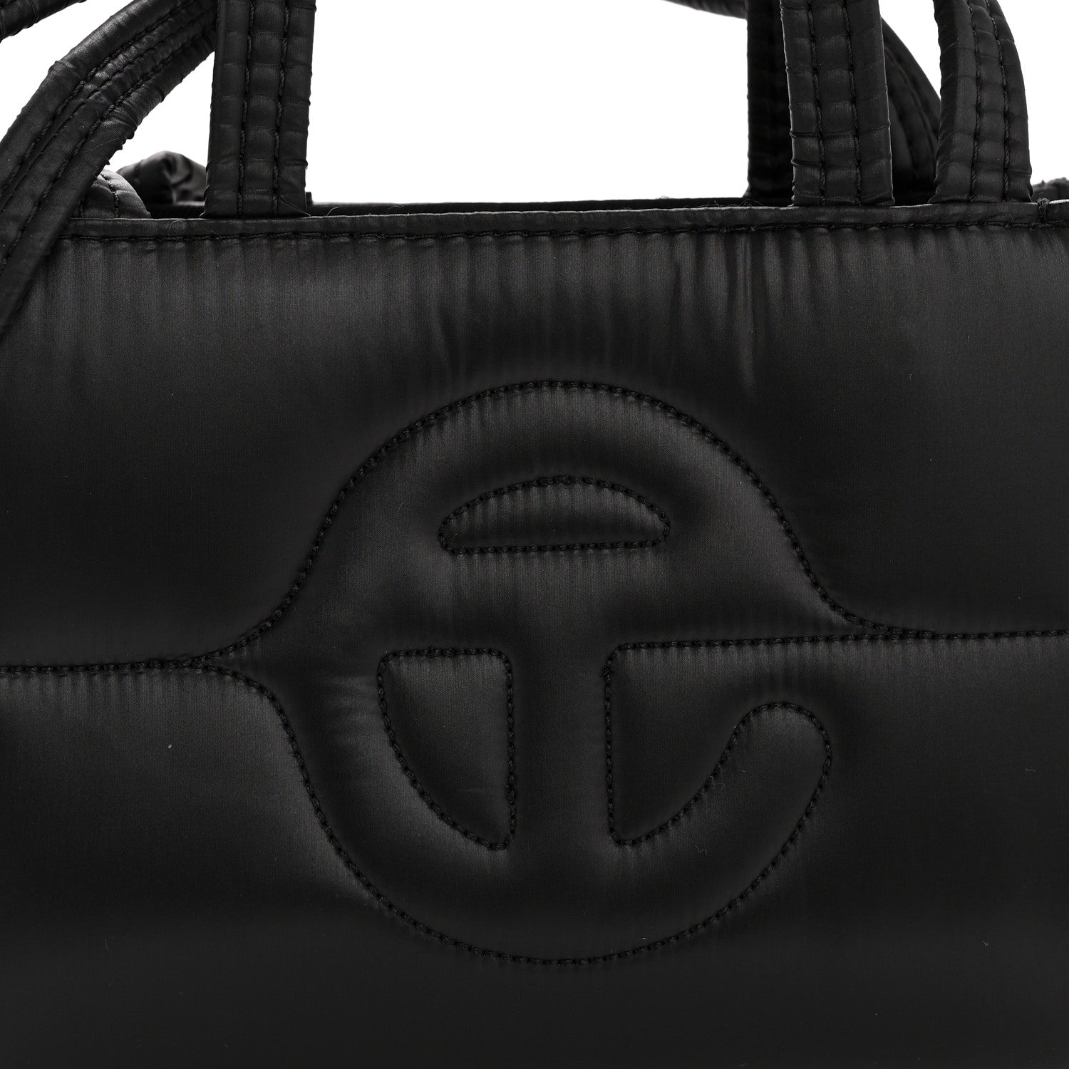 Telfar Nylon Small Puff Shopping Bag Black 1808673 – FASHIONPHILE