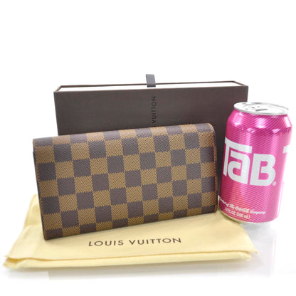 Louis Vuitton Damier Ebene Sarah Wallet 2 of 7