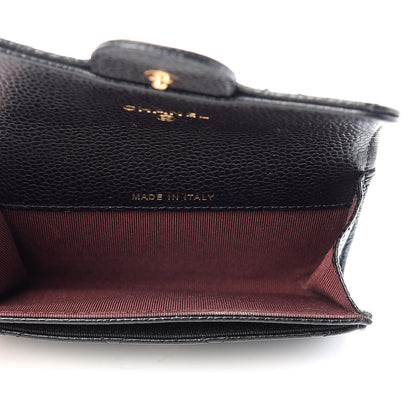 Chanel Caviar Quilted Flap Card Holder Black 5 of 9