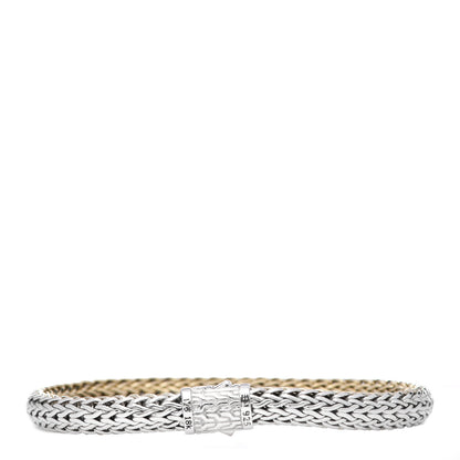 John Hardy Sterling Silver 18K Yellow Gold 5mm Classic Chain Reversible Bracelet 4 of 7