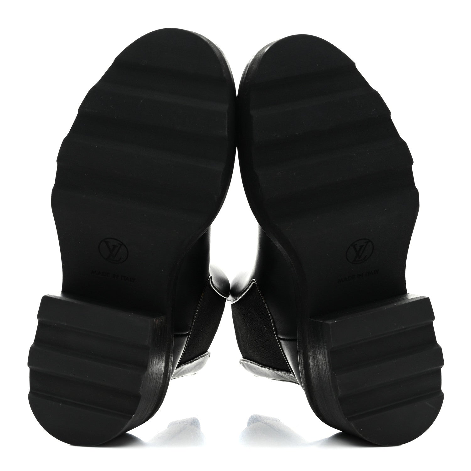 Louis Vuitton Calfskin Monogram Beaubourg Ankle Boots 37 Black 6 of 9