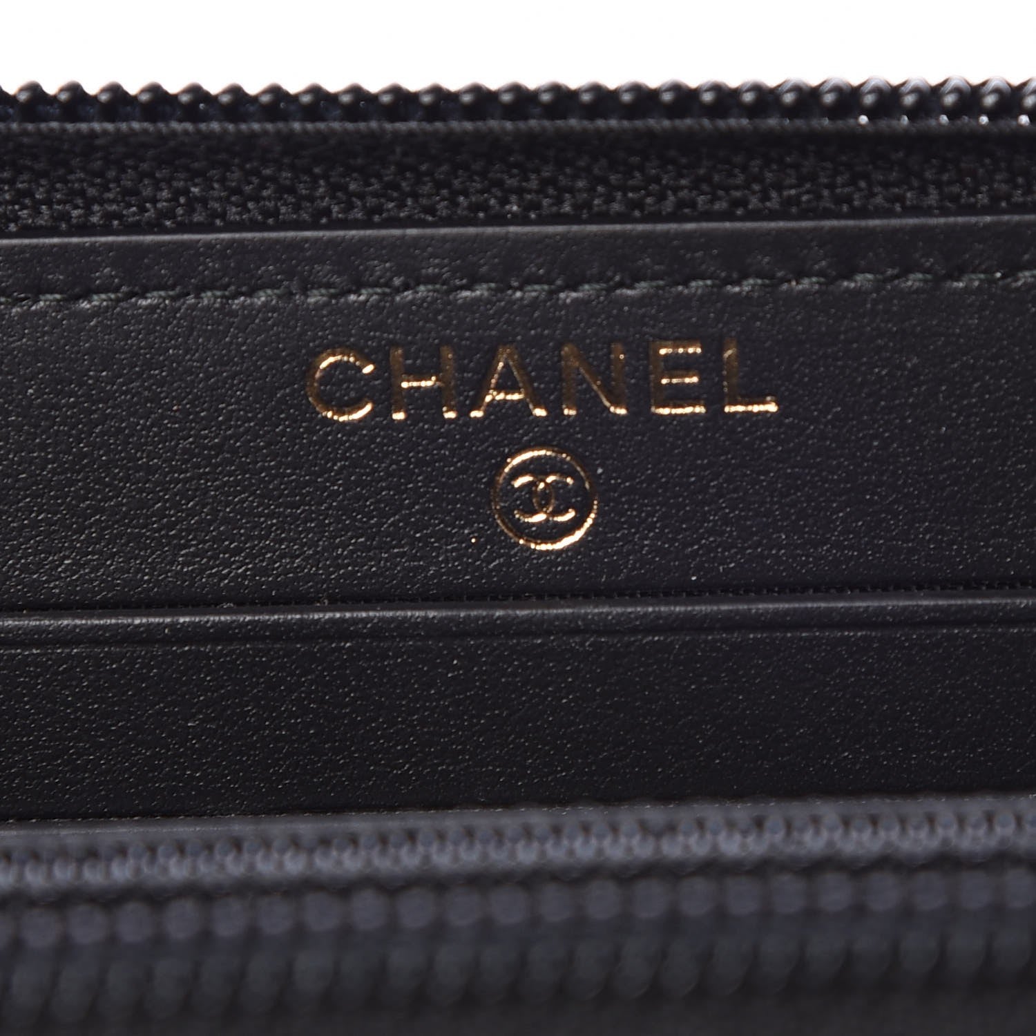 Chanel Caviar Quilted Small Boy Zip Around Wallet Black 5 of 9