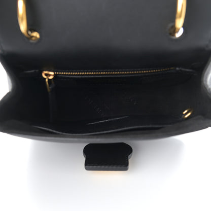 Burberry Trench Calfskin Mini DK88 Top Handle Bag Black 4 of 11