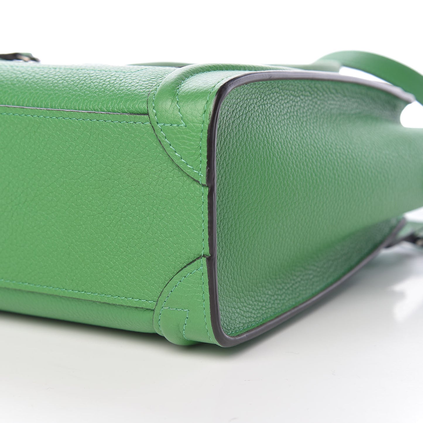 Drummed Calfskin Nano Luggage Mint