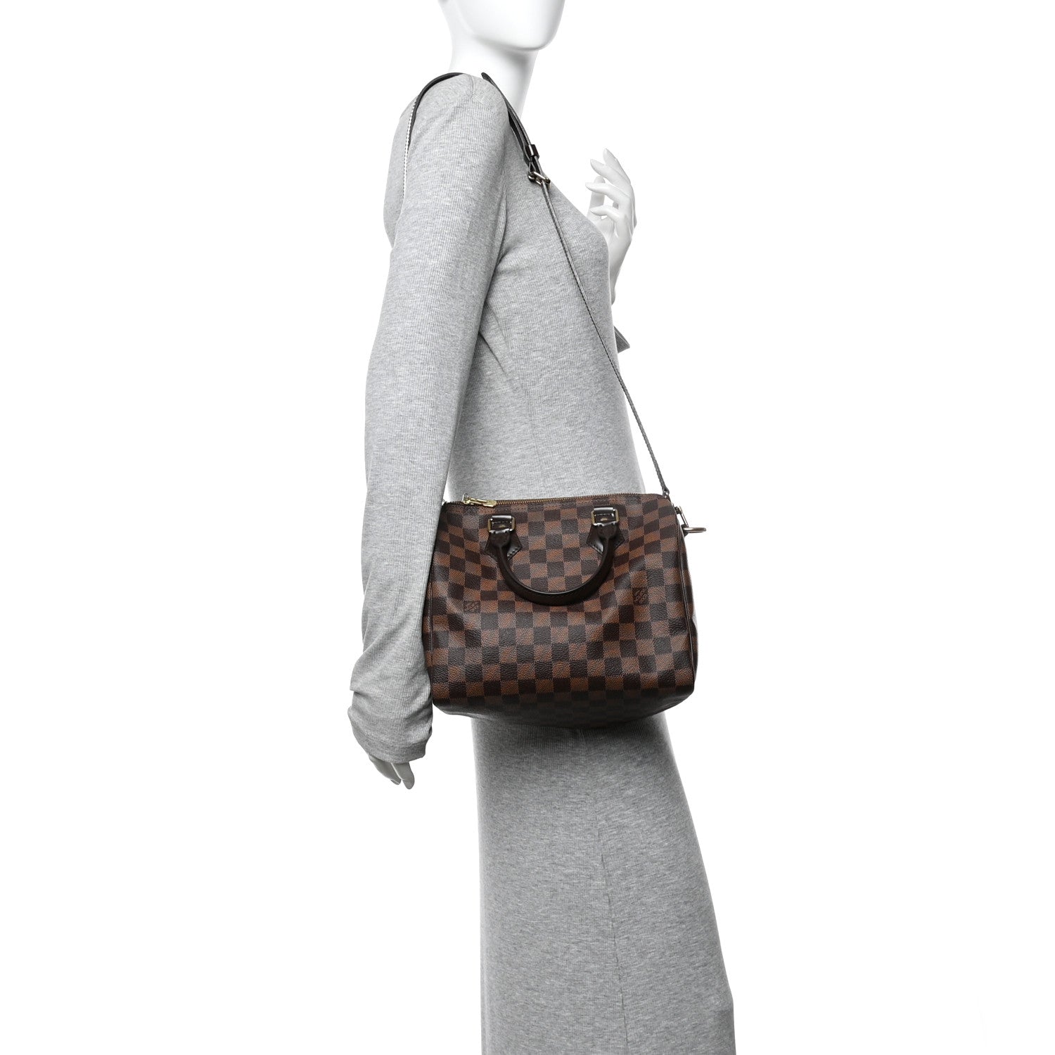 Louis Vuitton Damier Ebene Speedy Bandouliere 25 2 of 10