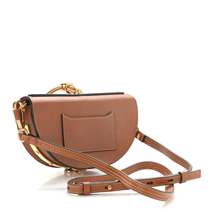 Chloe Calfskin Small Nile Bracelet Minaudiere Bag Caramel 3 of 10