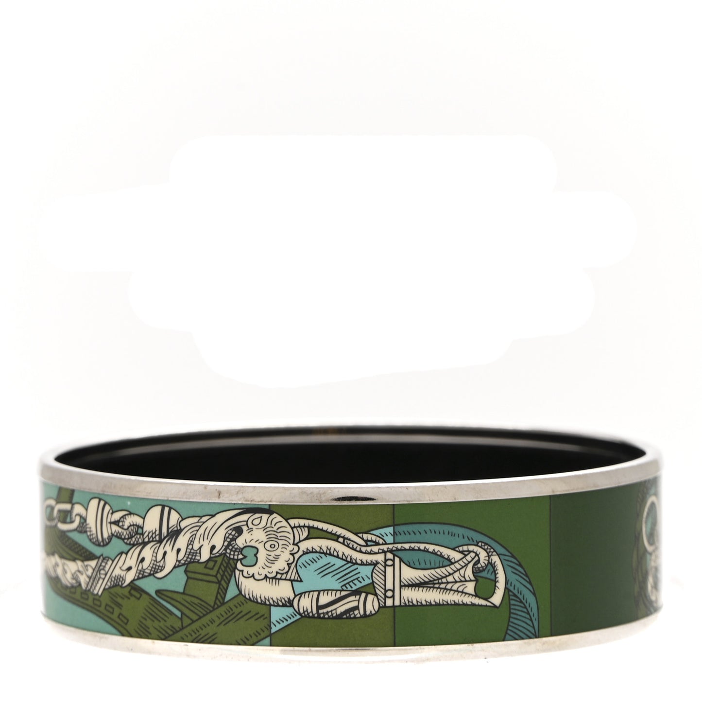 Enamel Printed Della Cavalleria Wide Bracelet 65 Foret