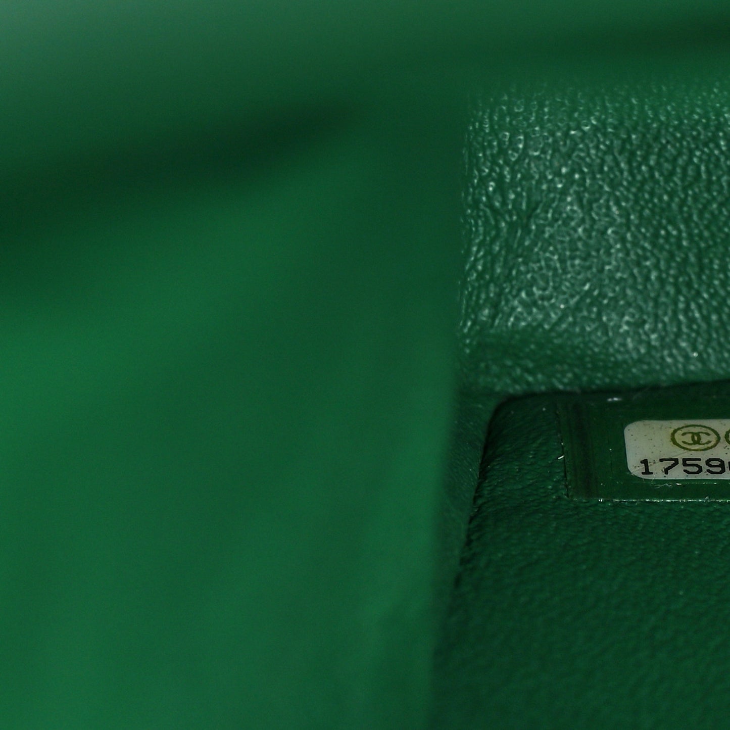 Lambskin Quilted Maxi Double Flap Green