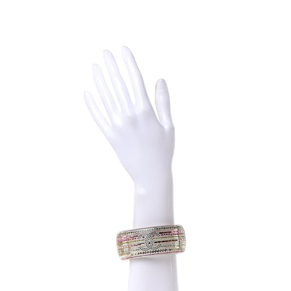 Chanel Crystal Resin Transparent CC Cuff Multicolor 2 of 4