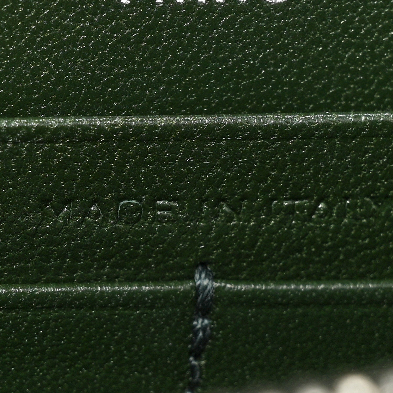 Saint Laurent Velvet Crystal Monogram Kate Tassel Chain Wallet Dark Green 7 of 20