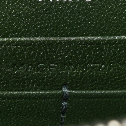 Saint Laurent Velvet Crystal Monogram Kate Tassel Chain Wallet Dark Green 7 of 20