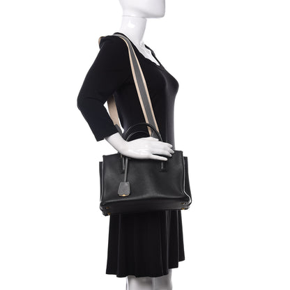 MCM Grained Calfskin Medium Milla Tote Black 2 of 10