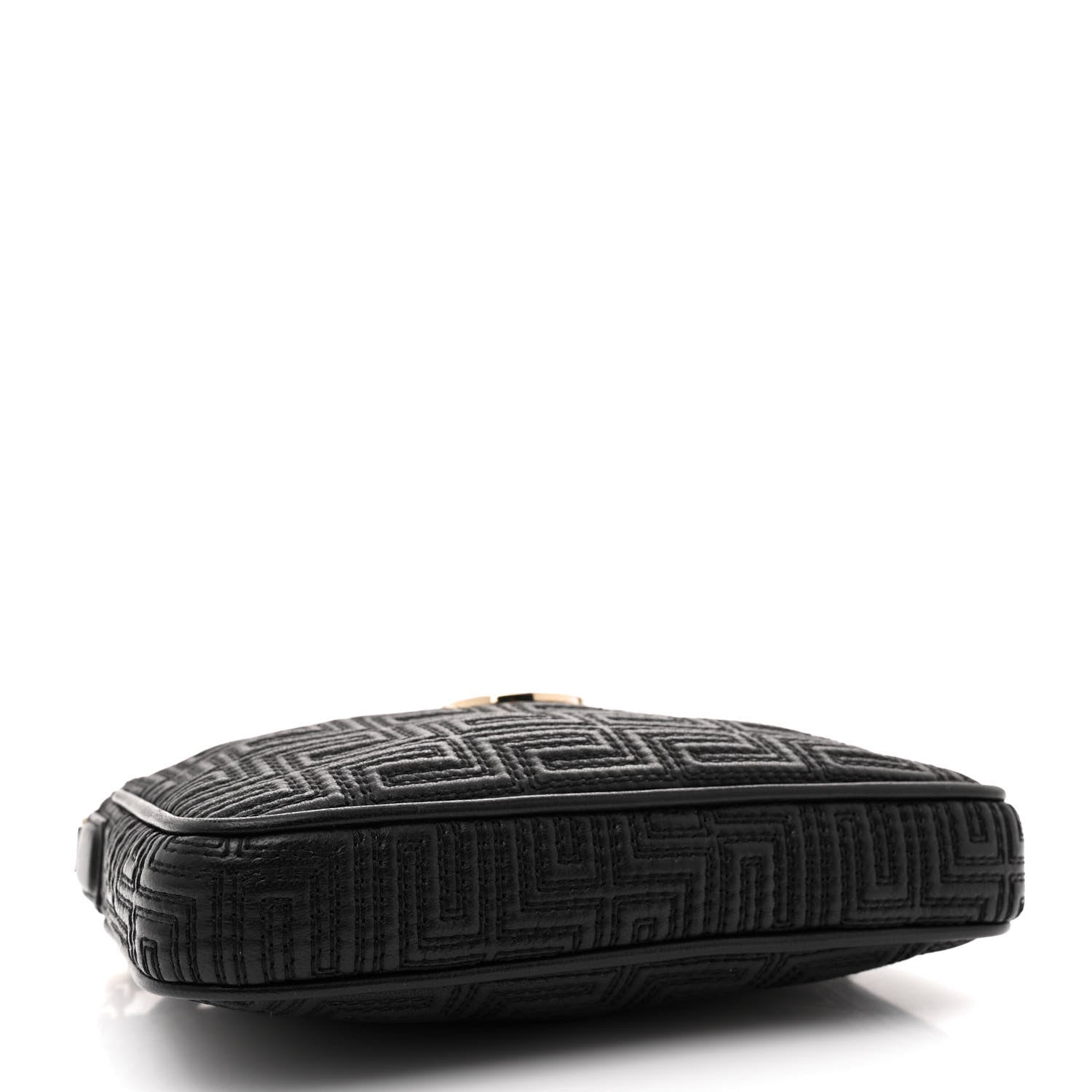 Versace Calfskin Icon Quilted Crossbody Black 4 of 12