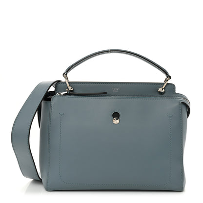 Fendi Vitello Baltico Dolce DotCom Satchel Blue 1 of 16