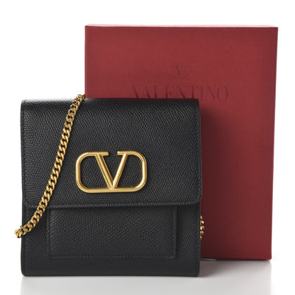 Valentino Garavani Calfskin VLogo Crossbody Bag Black 10 of 10