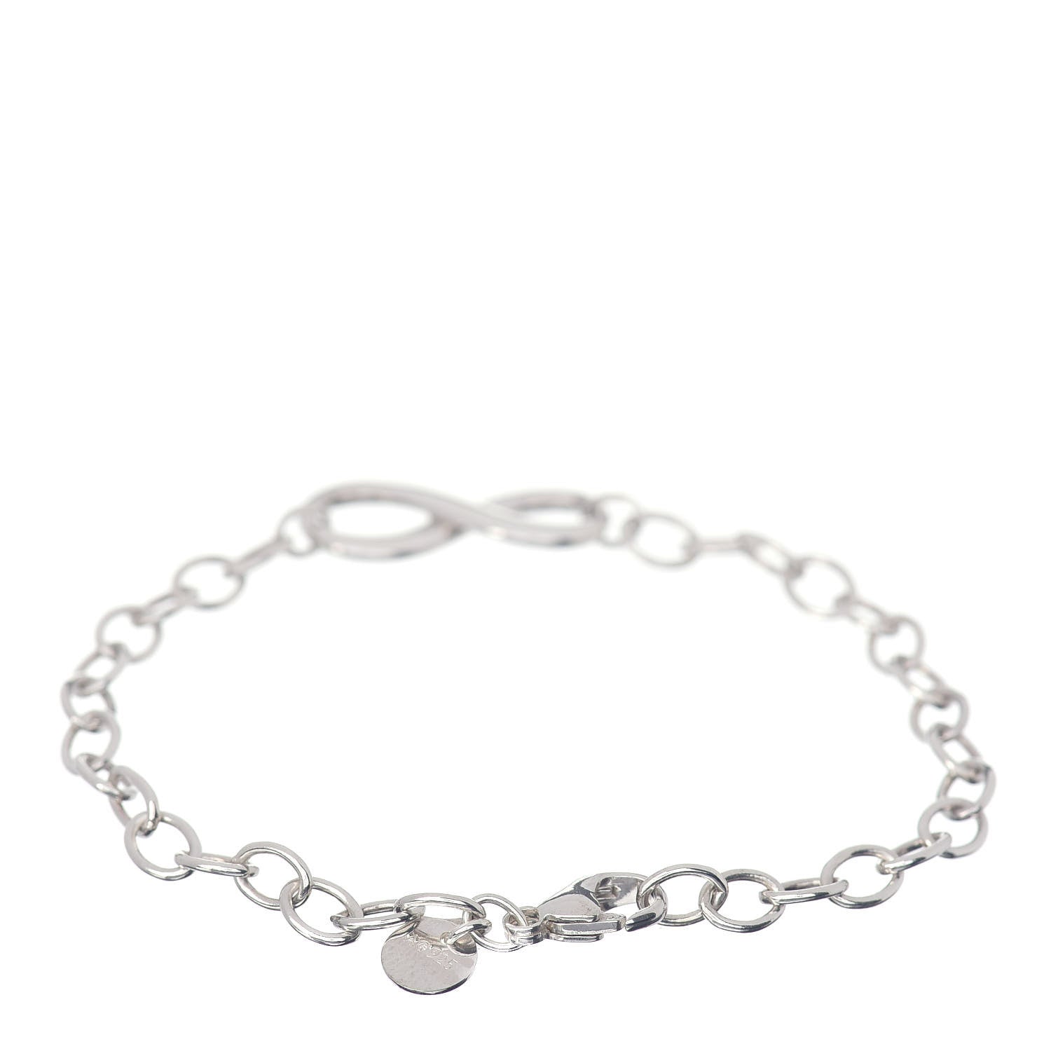 Tiffany Sterling Silver Infinity Chain Bracelet 3 of 4