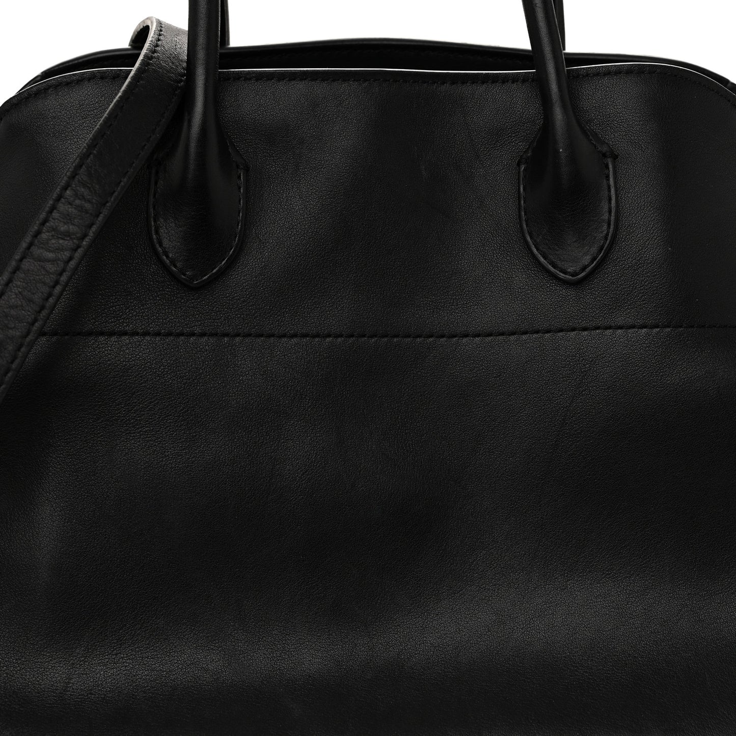 Polished Saddle Calfskin Soft Margaux 12 Black