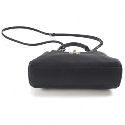 Fendi Nappa Mini Peekaboo Iconic Satchel Black 4 of 11