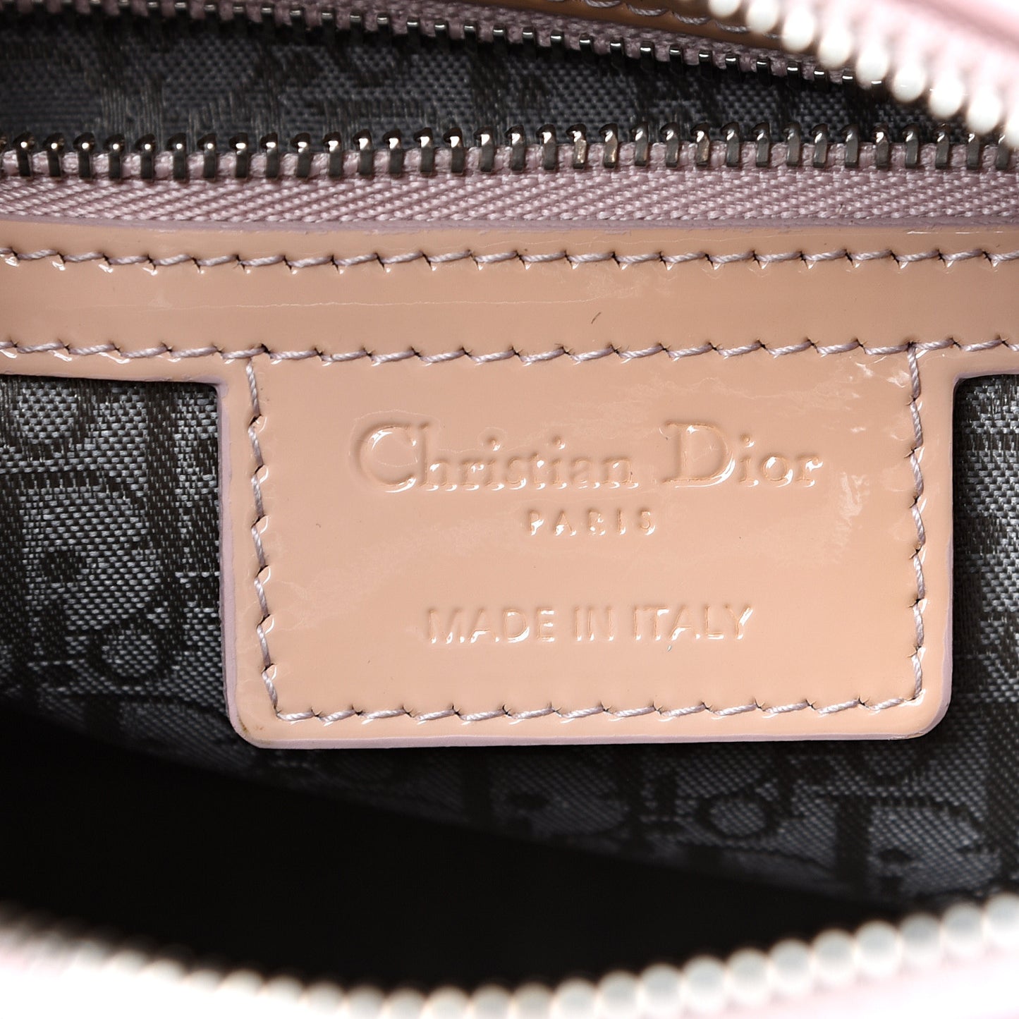 Patent Cannage Large Lady Dior Light Pink