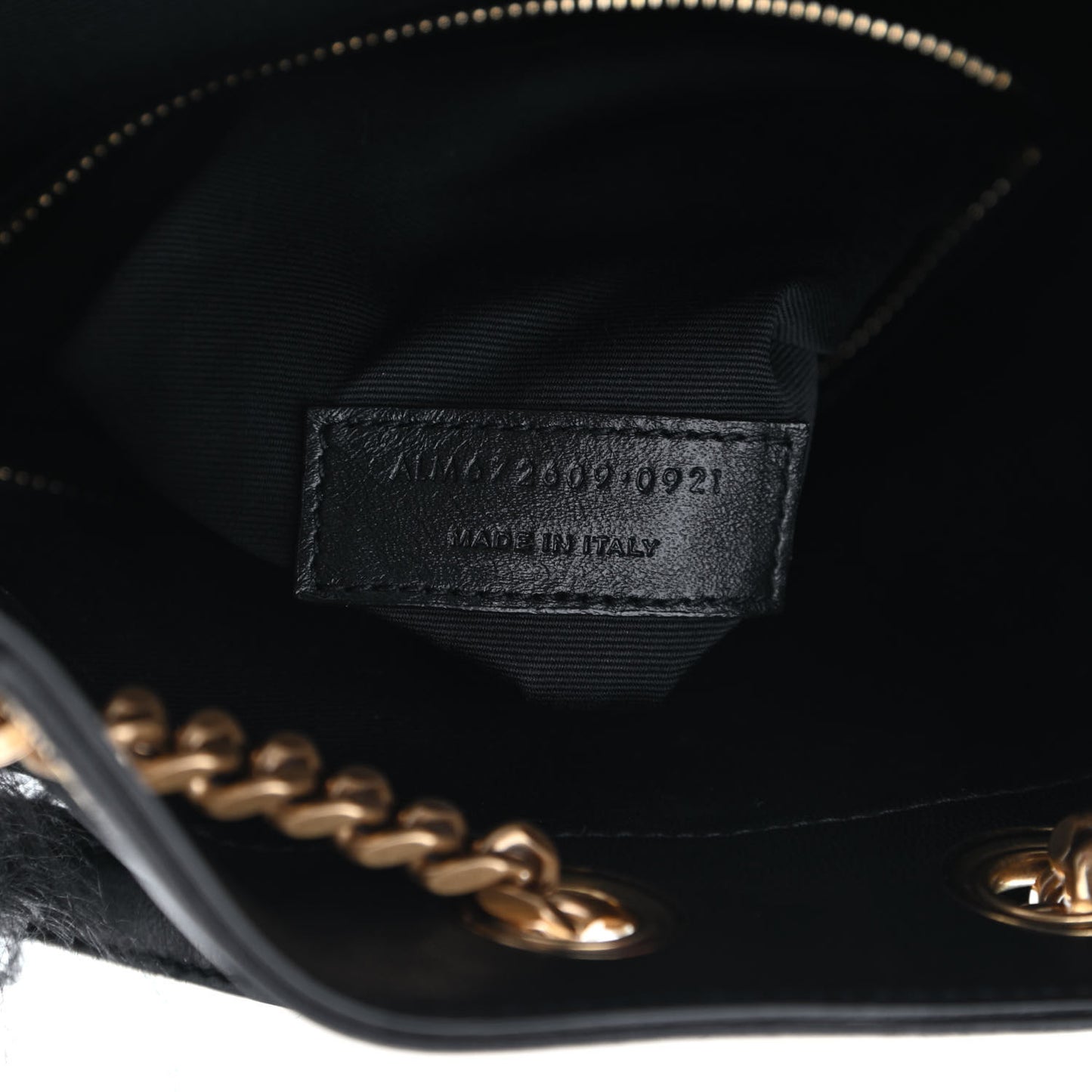 Shearling Lambskin Joe Backpack Black