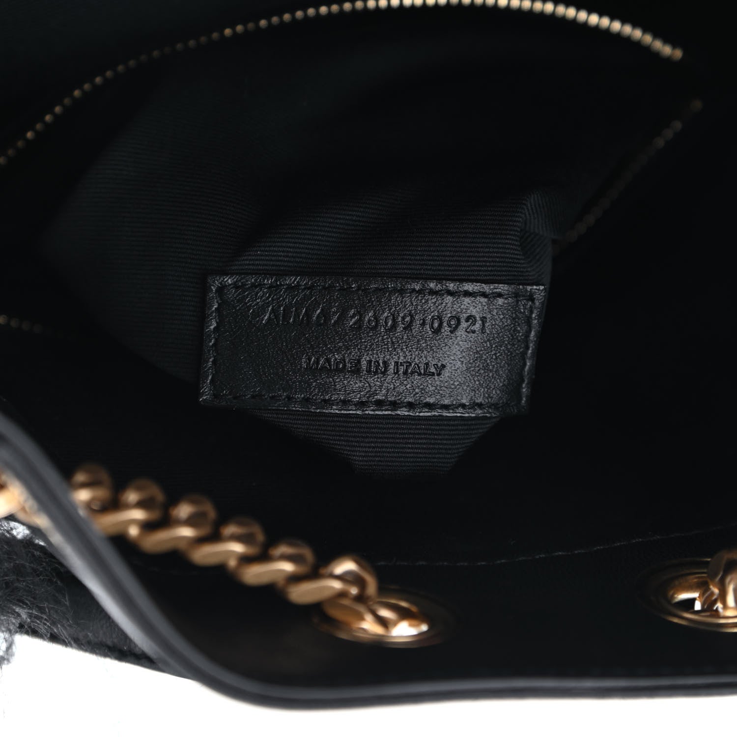 Saint Laurent Shearling Lambskin Joe Backpack Black 7 of 9