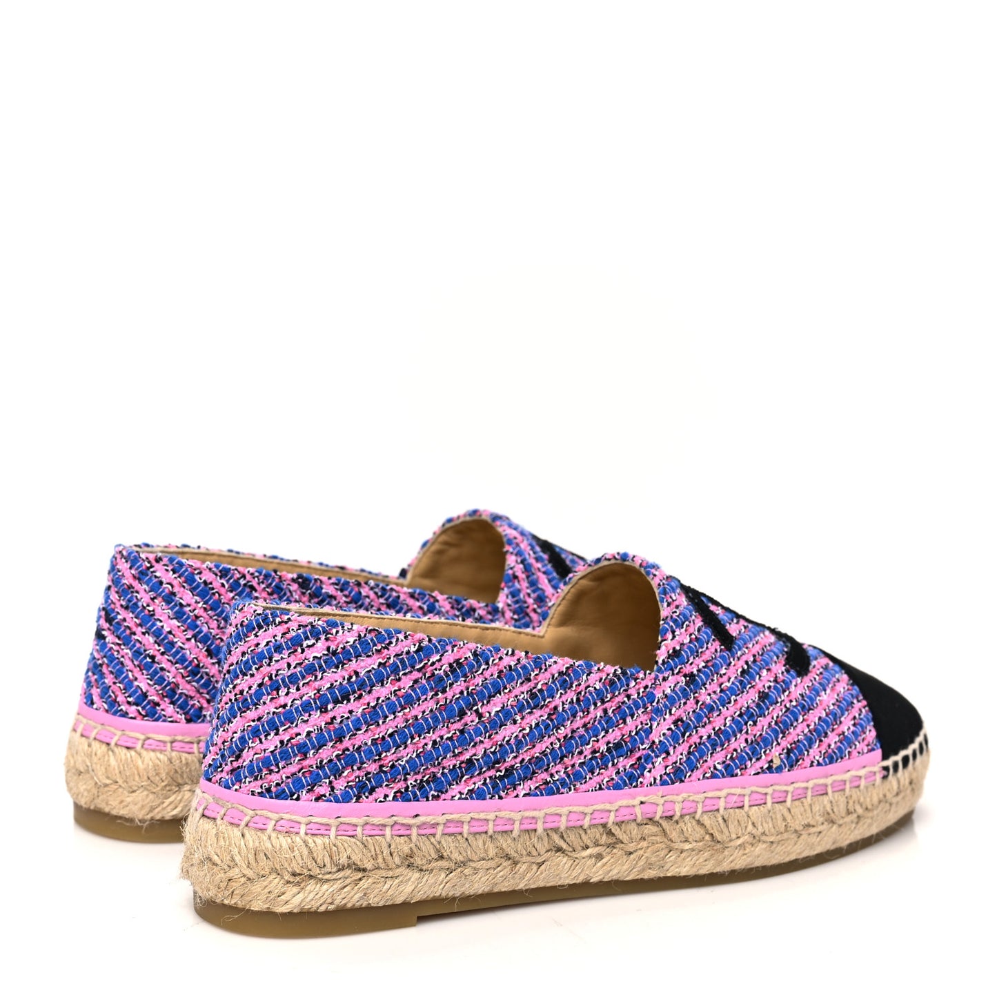 Tweed CC Espadrilles 39 Blue Pink
