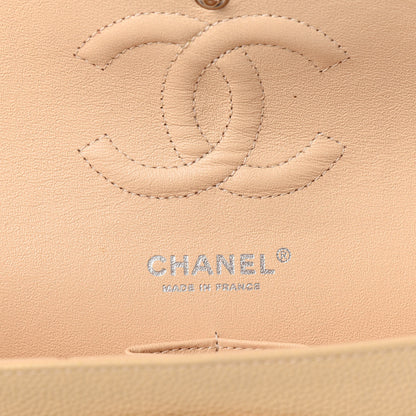 Chanel Caviar Quilted Medium Double Flap Beige 6 of 9