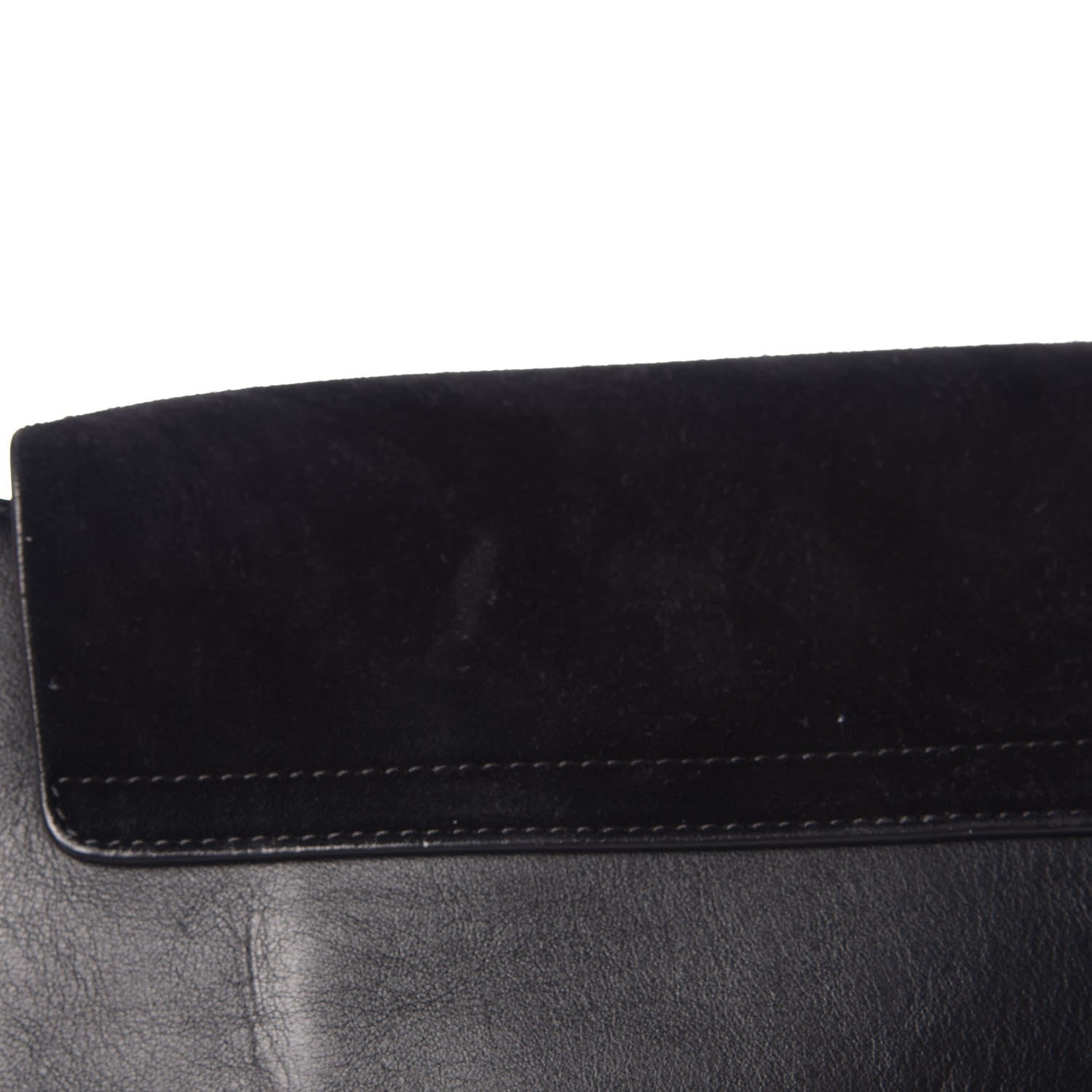 Chloe Suede Calfskin Medium Faye Shoulder Bag Black 12 of 12