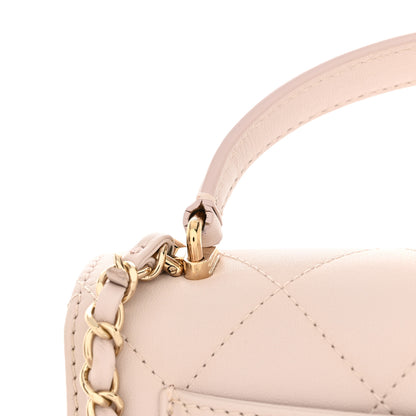 Chanel Calfskin Quilted Coco Lady Flap Light Purple 13 of 15