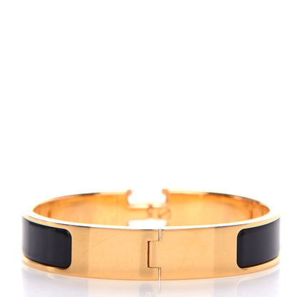 Hermes Enamel Narrow Clic Clac H Bracelet PM Black 3 of 4