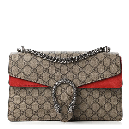 Gucci GG Supreme Monogram Small Dionysus Shoulder Bag Red 1 of 10