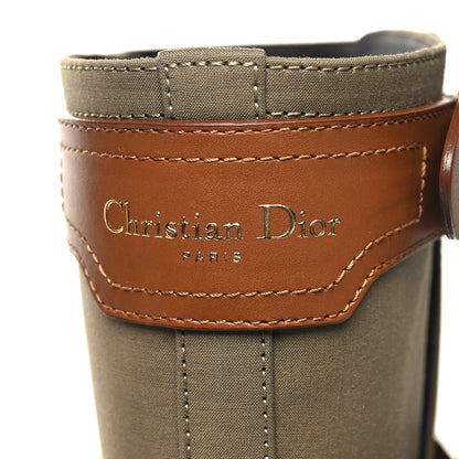 Christian Dior Technical Fabric Calfskin Diorevolt High Boots 36.5 Golden Saddle 8 of 9