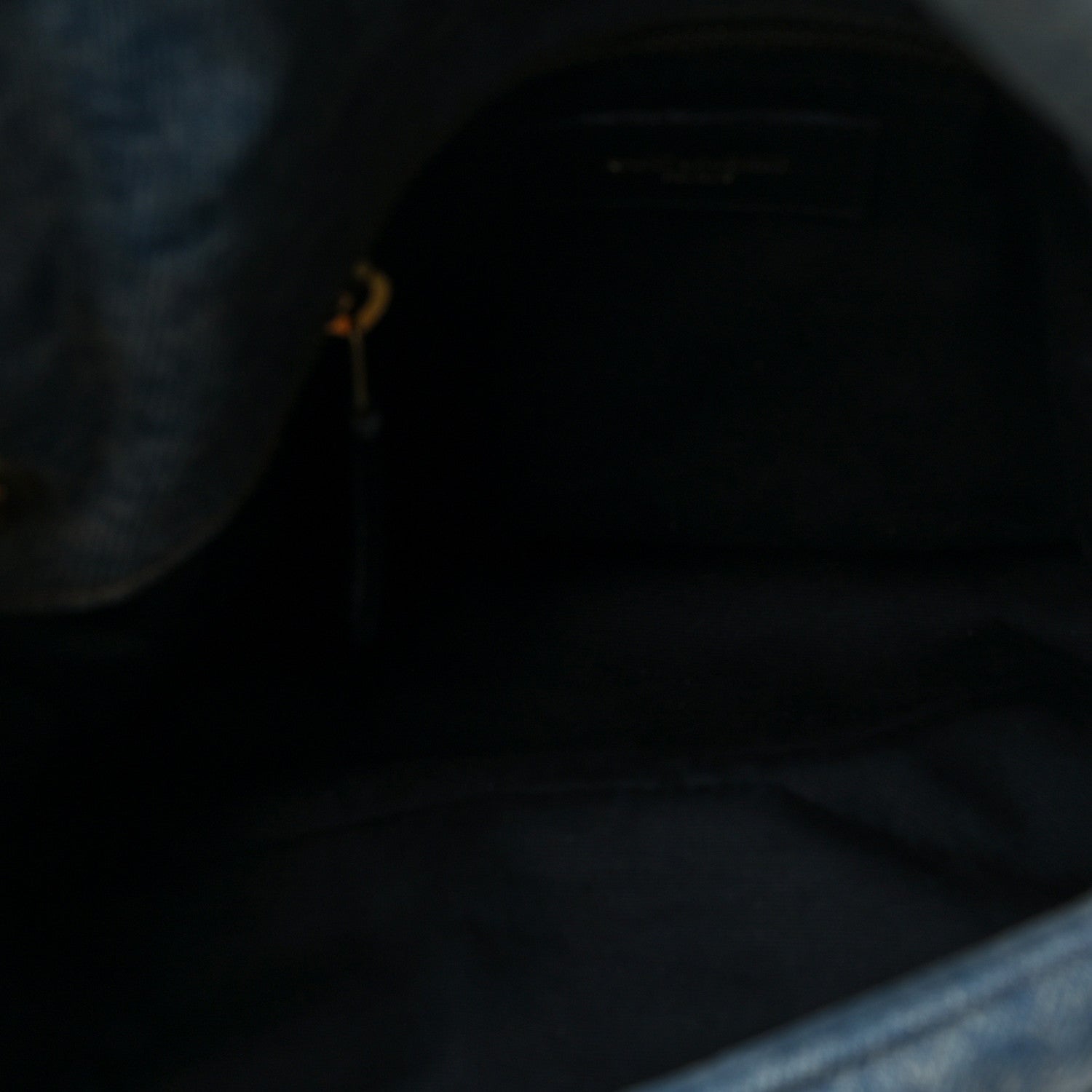 Saint Laurent Denim Quilted Small Loulou Puffer Monogram Chain Satchel Blue Cinnamon 5 of 7