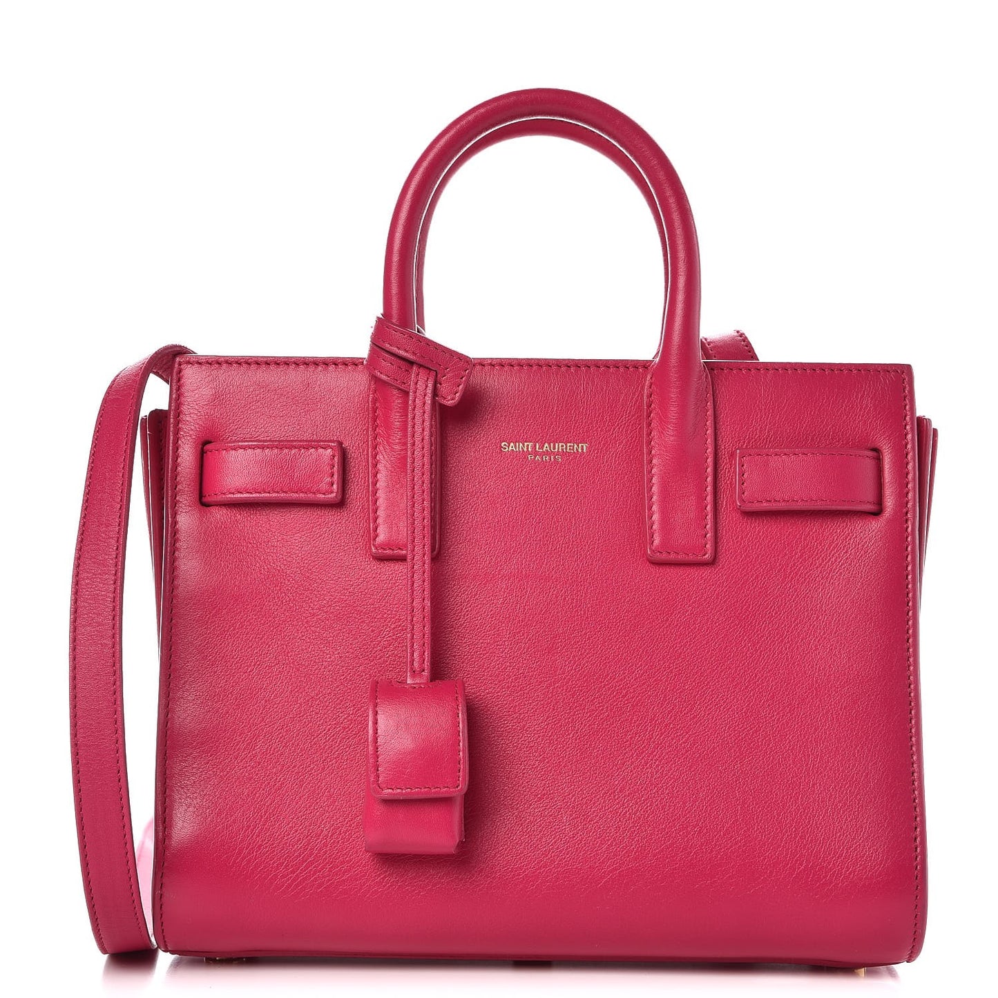 Calfskin Nano Sac De Jour Lipstick Fuchsia