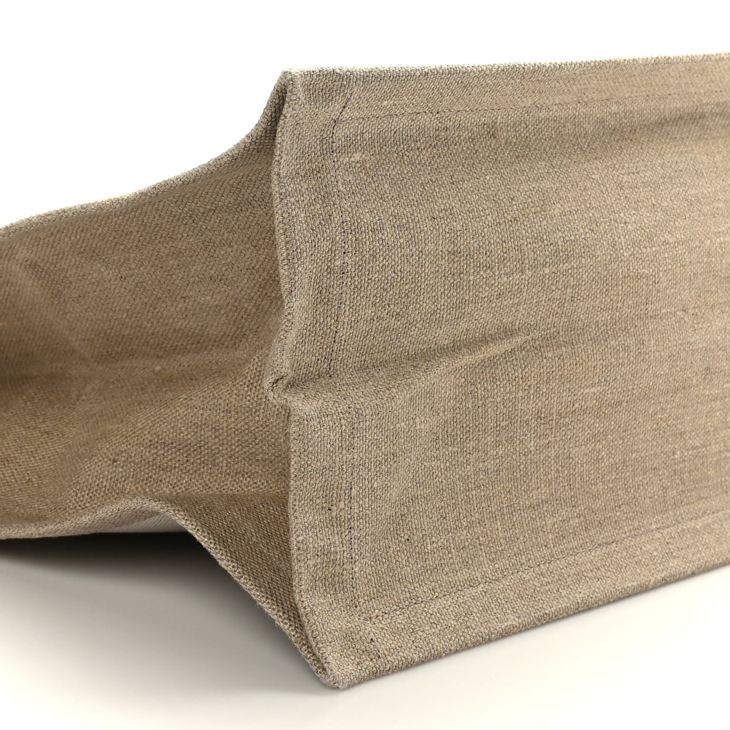 Linen Calfskin Rive Gauche Tote Greggio Natural