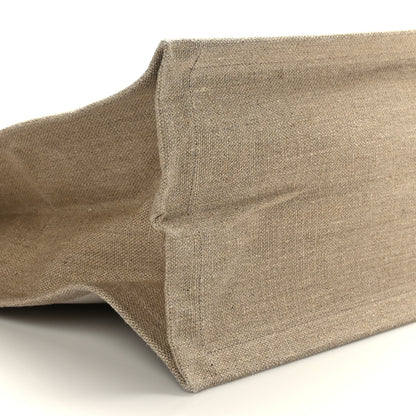 Saint Laurent Linen Calfskin Rive Gauche Tote Greggio Natural 7 of 9