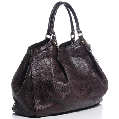 Gucci Guccissima Signature Large Sukey Tote Chocolate 3 of 7