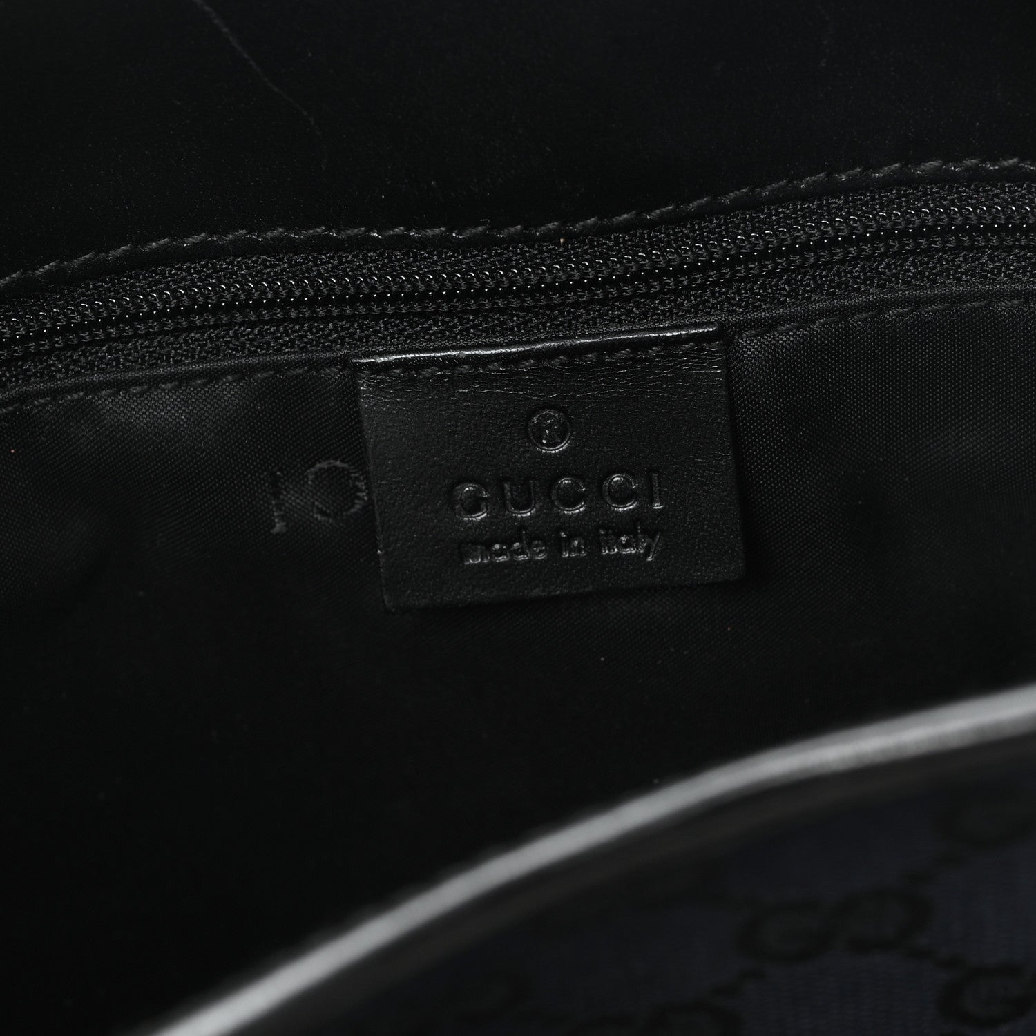 Gucci Monogram Bardot Shoulder Bag Black 6 of 11