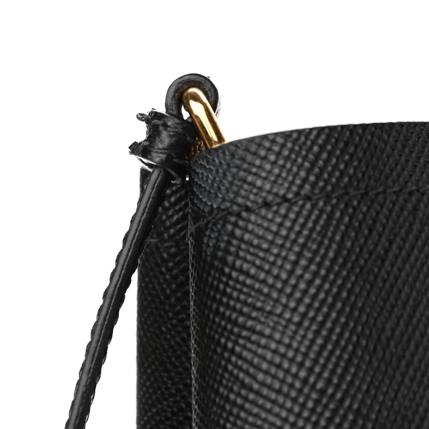 Prada Saffiano Cuir Medium Double Bag Black Fuoco 12 of 14